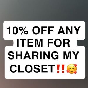 THANK YOU FOR SHARING MY CLOSET
